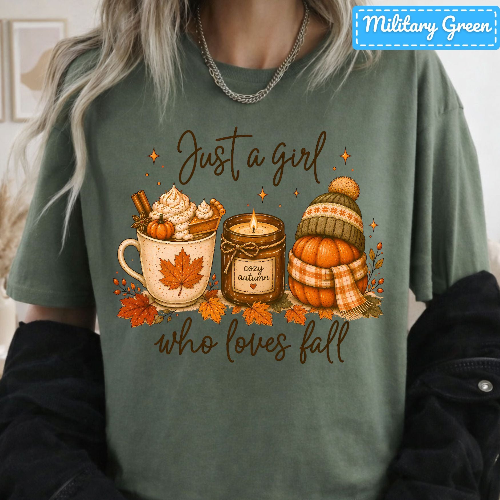 Just a Girl Who Loves Fall T-Shirt, Pumpkin Spice Latte Sweatshirt, Autumn Tee