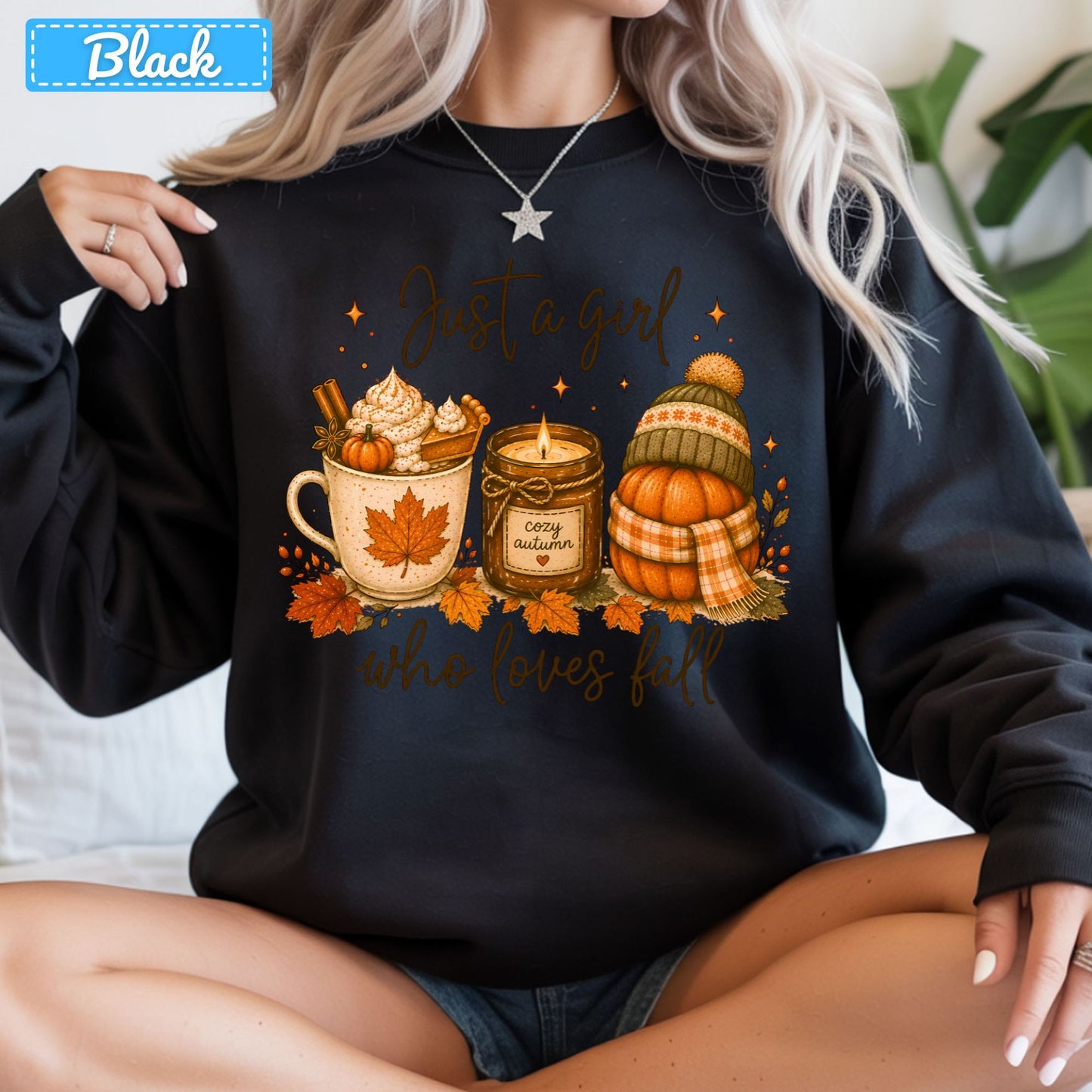 Just a Girl Who Loves Fall T-Shirt, Pumpkin Spice Latte Sweatshirt, Autumn Tee