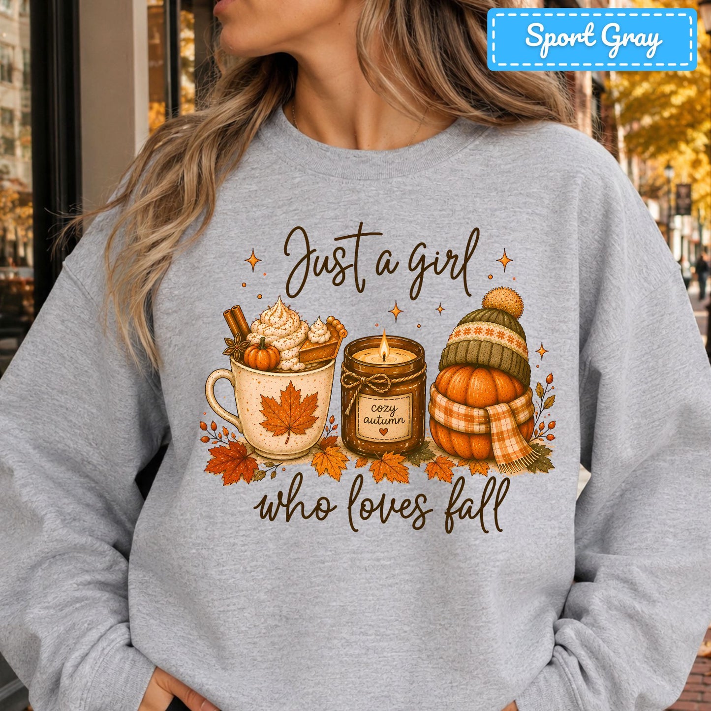 Just a Girl Who Loves Fall T-Shirt, Pumpkin Spice Latte Sweatshirt, Autumn Tee