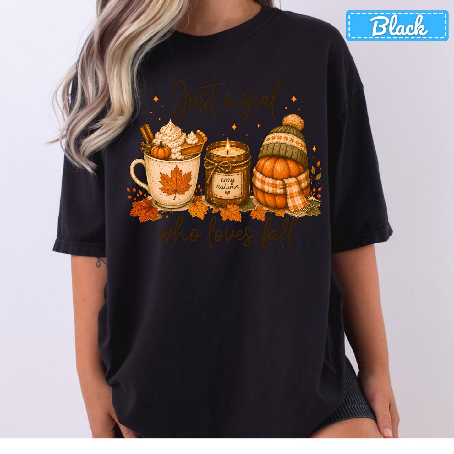 Just a Girl Who Loves Fall T-Shirt, Pumpkin Spice Latte Sweatshirt, Autumn Tee