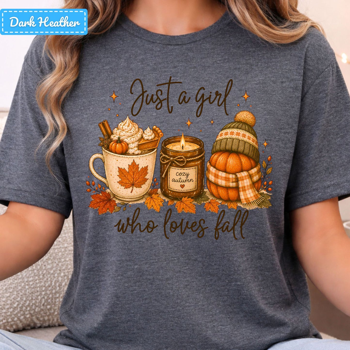 Just a Girl Who Loves Fall T-Shirt, Pumpkin Spice Latte Sweatshirt, Autumn Tee