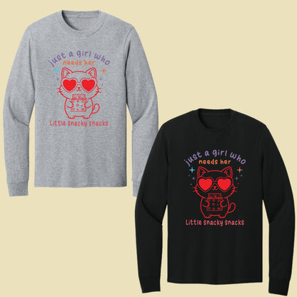Just a Girl Who Needs Her Little Snacky Comfort Colors T Shirt
