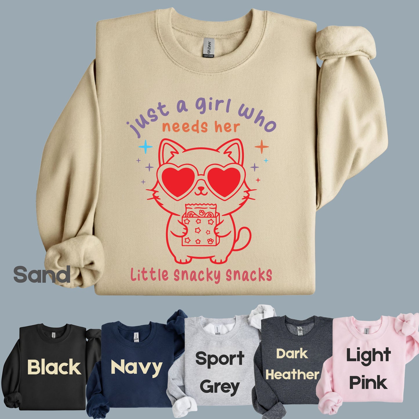 Just a Girl Who Needs Her Little Snacky Comfort Colors T Shirt