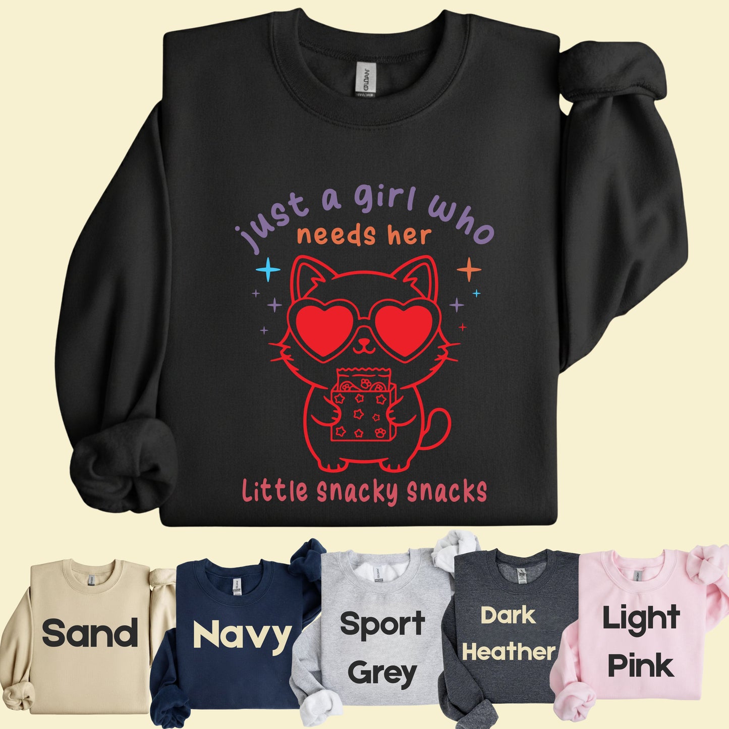 Just a Girl Who Needs Her Little Snacky Comfort Colors T Shirt
