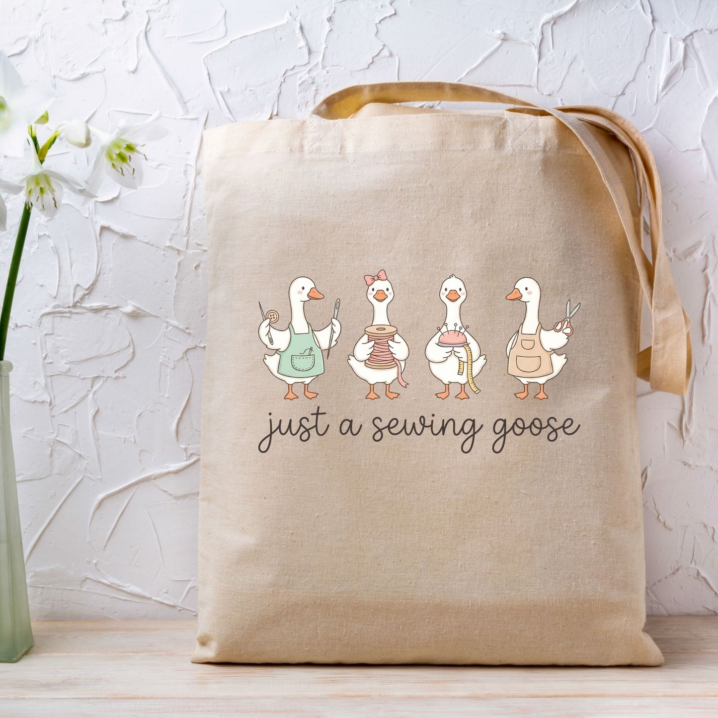 Just a Sewing Goose DTF Transfer Ready to Press