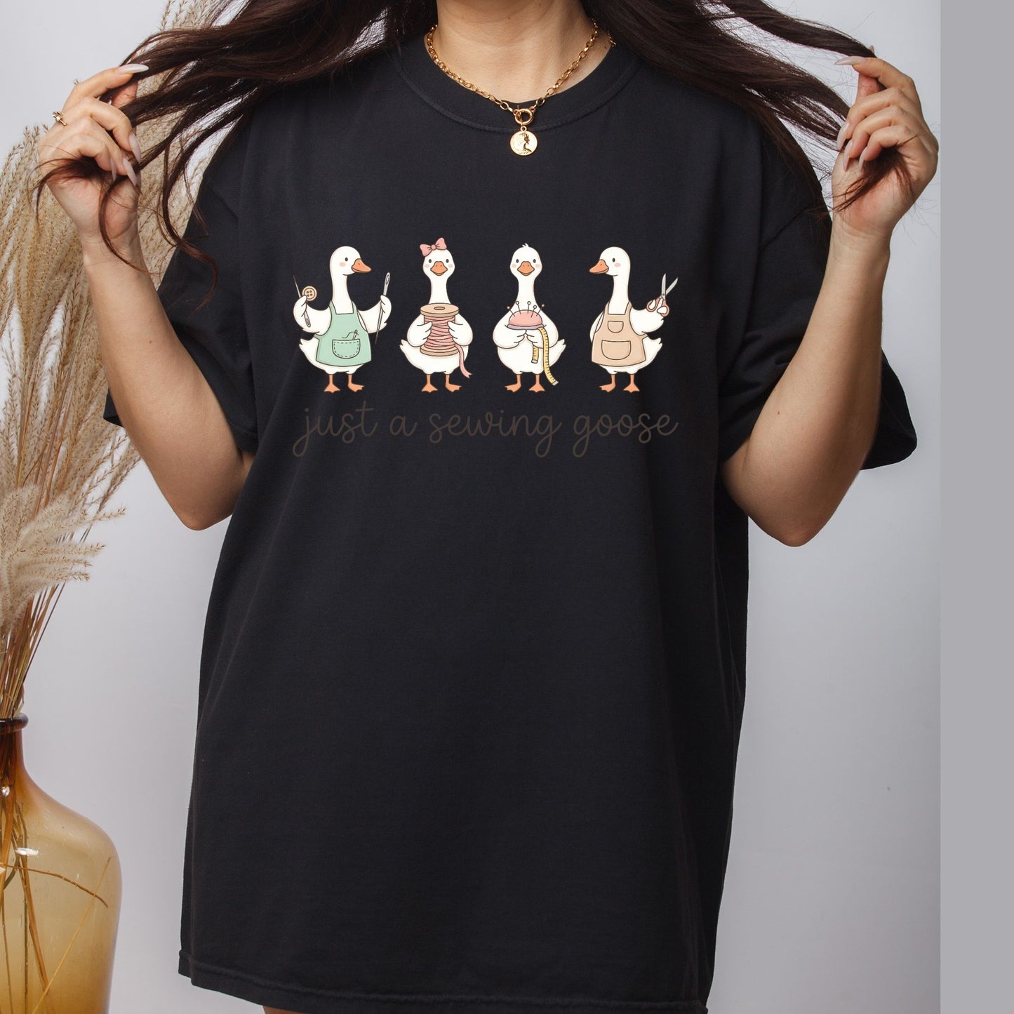 Just a Sewing Goose DTF Transfer Ready to Press