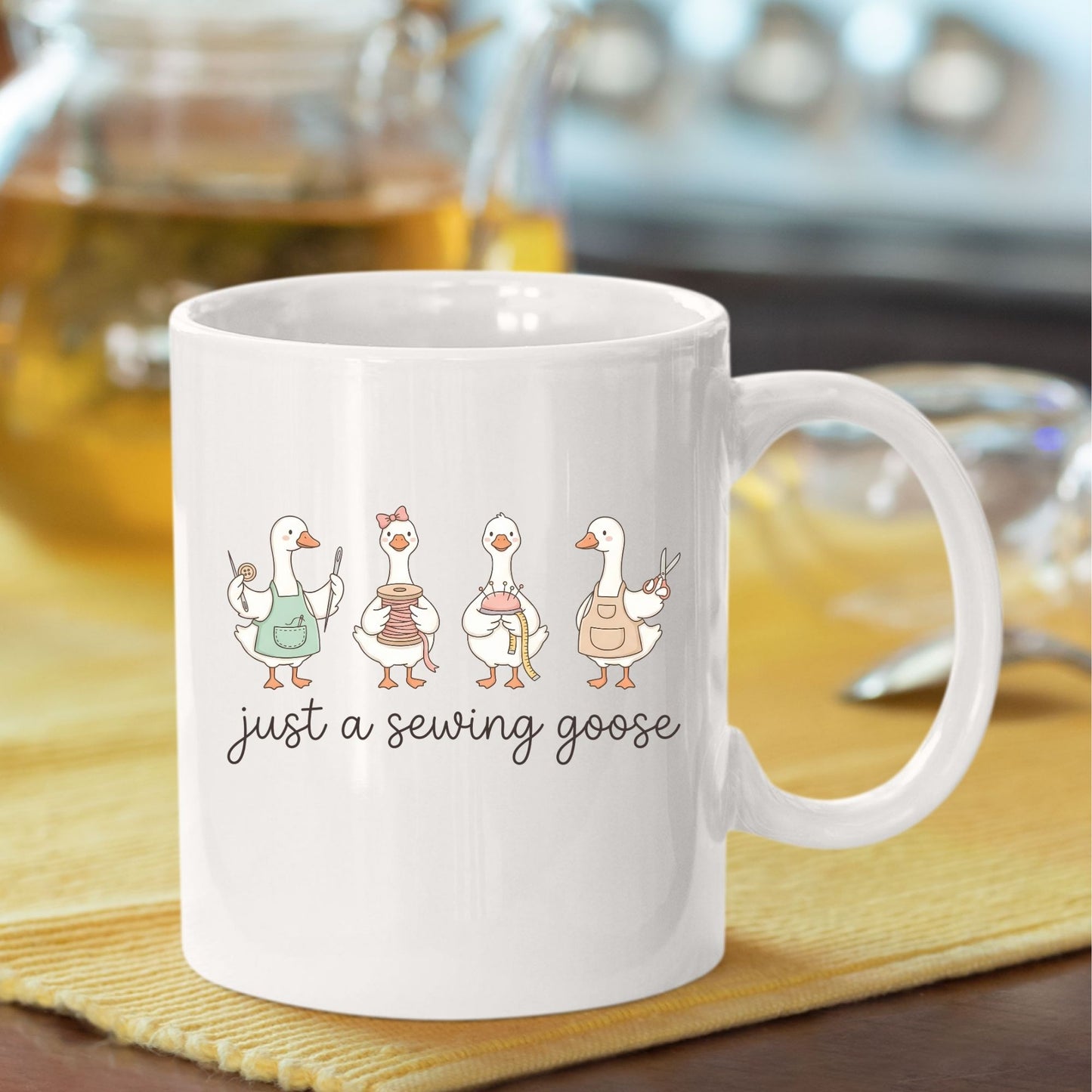 Just a Sewing Goose DTF Transfer Ready to Press