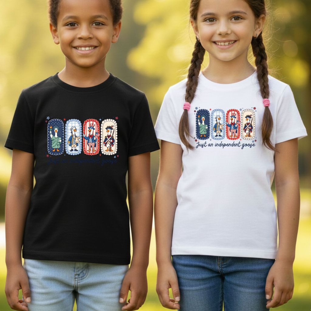 Just an Independent Goose Comfort Colors T Shirts Funny Patriotic Tee Uncle Sam George Washington Statue of Liberty 4th of July Gifts