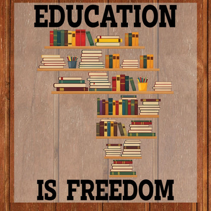 Learning Black History DTF Transfer Ready To Press Education is Freedom Heat Transfer For Shirts Black Lives Matter UV Sticker Prints