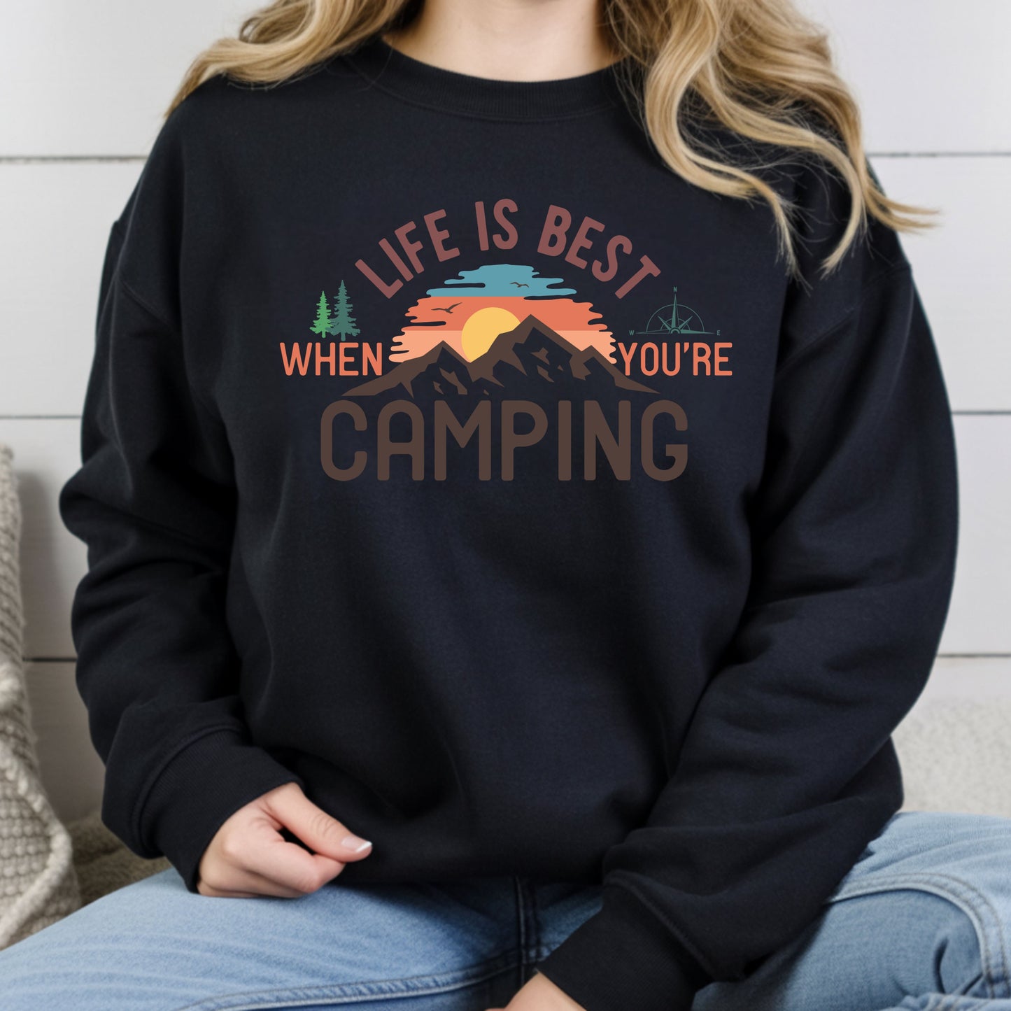 Life Is Best Camping Comfort Colors T Shirt