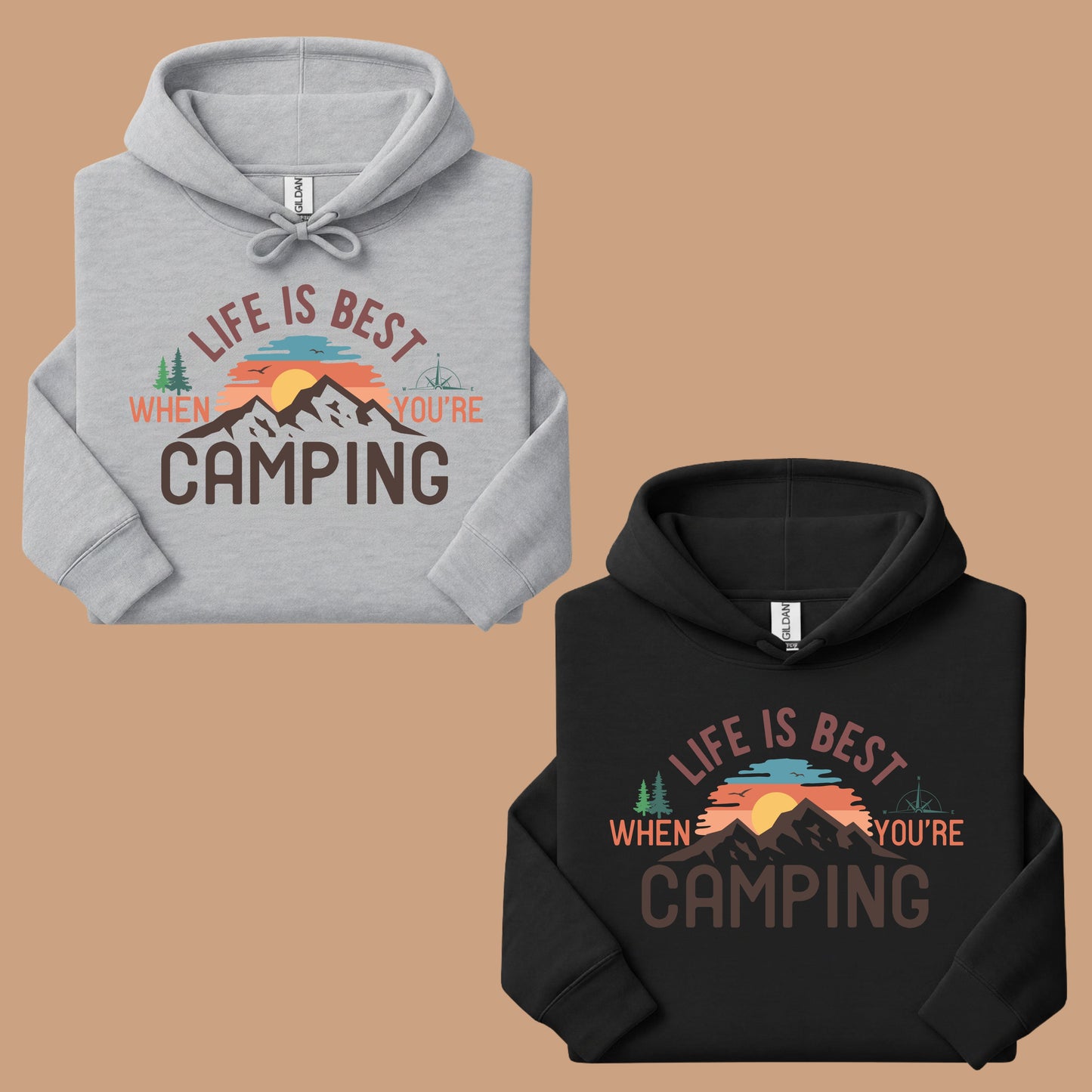 Life Is Best Camping Comfort Colors T Shirt