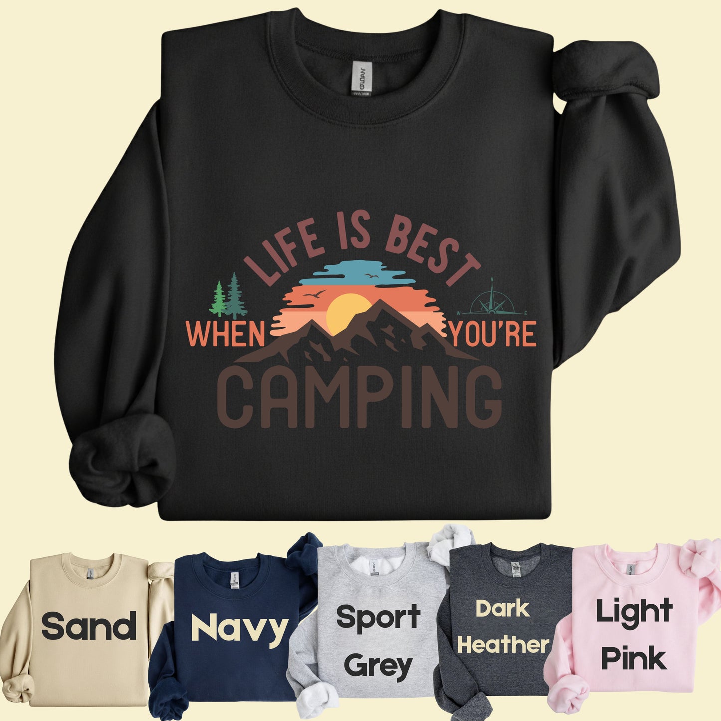 Life Is Best Camping Comfort Colors T Shirt