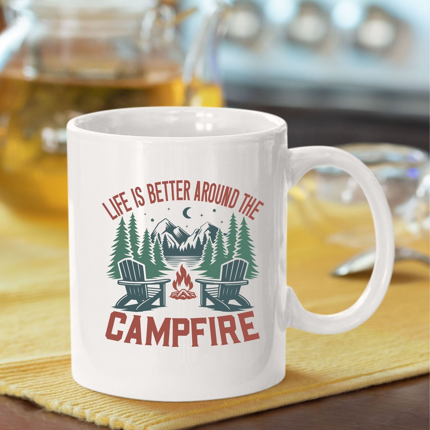 Life Is Better Around The Campfire DTF Transfer