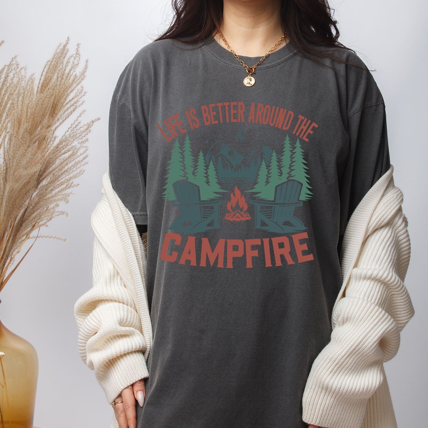 Life Is Better Around The Campfire DTF Transfer