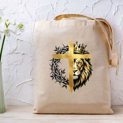 Lion Christian Cross DTF Transfer