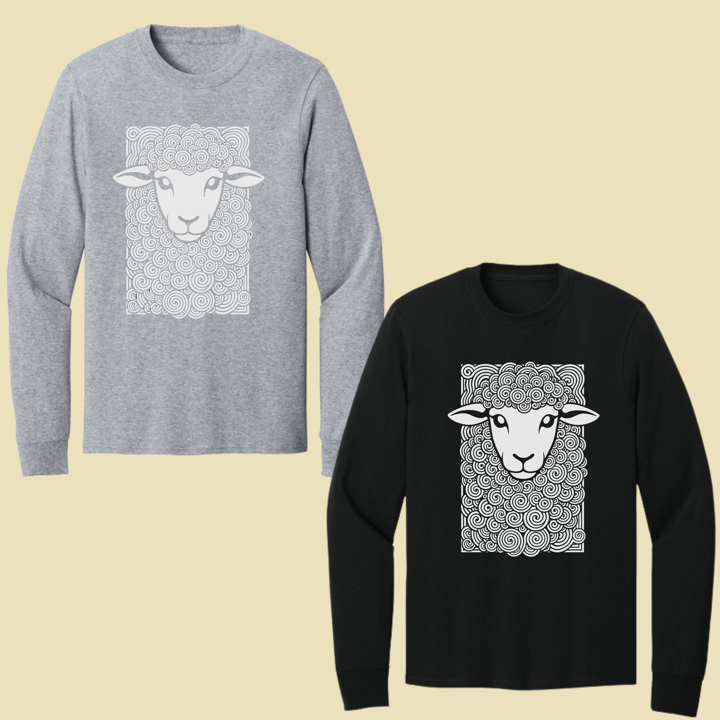 Cute Sheep Swirls Comfort Colors T Shirt