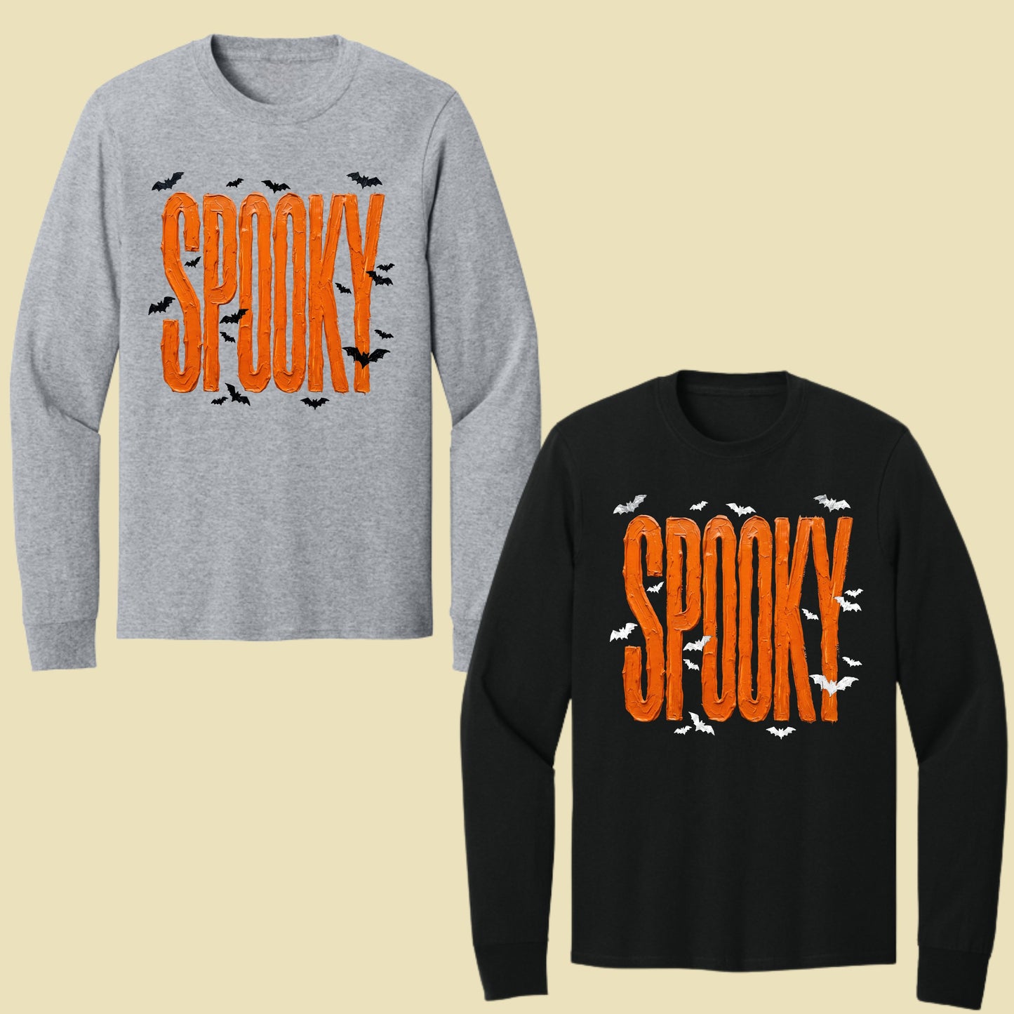 Spooky Halloween Bats Orange Frosting T-Shirt, Halloween Season Cute Spooky Tee