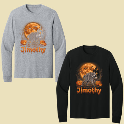 Halloween Jimothy Werewolf T-Shirt, Spooky Moon Pumpkin Horror Tee