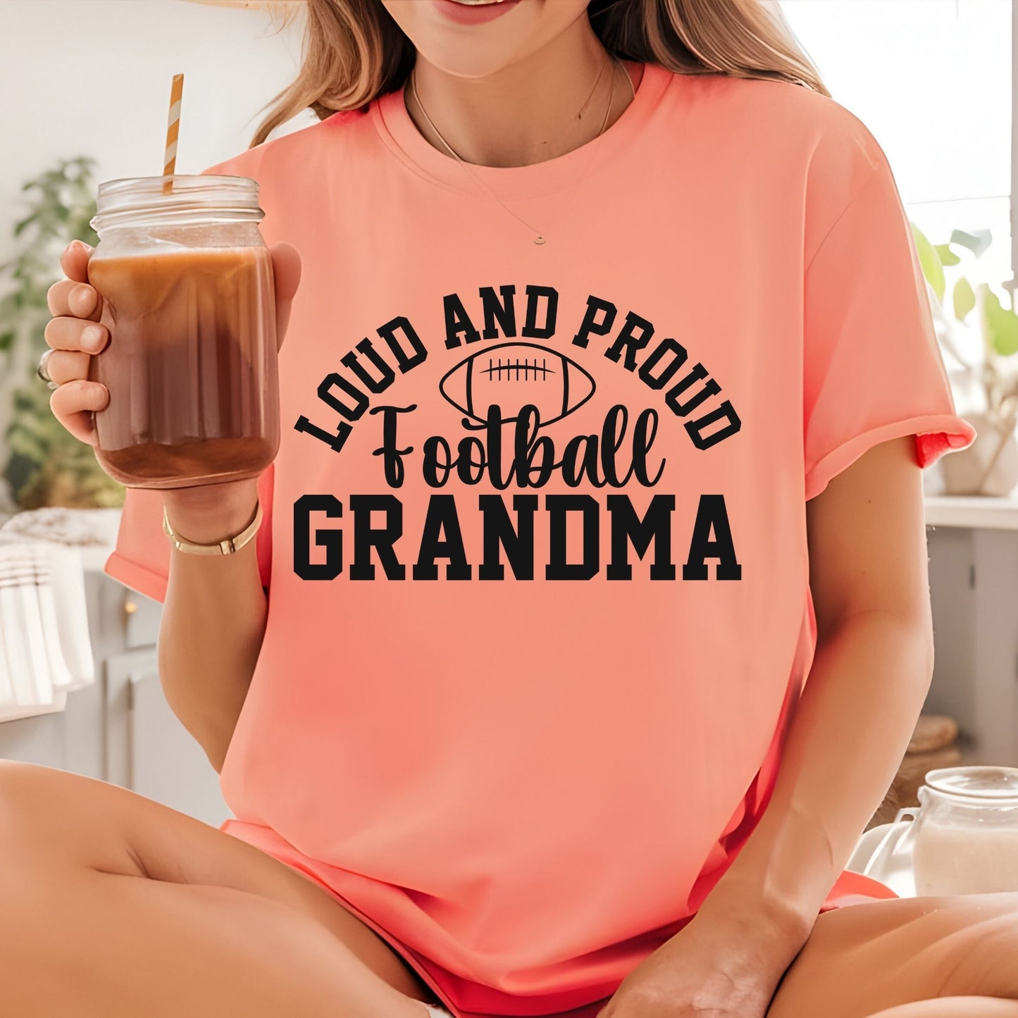 Loud and Proud Football Grandma DTF Transfer