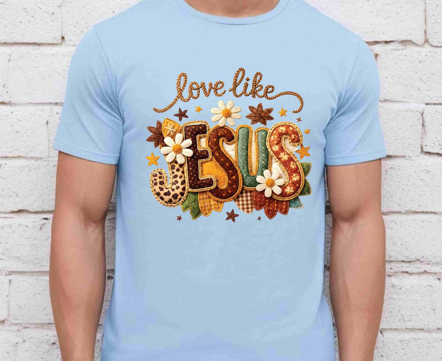 Love Like Jesus T Shirt Christian Fall Tee Religious Leopard Print Shirt Faith Gift For Her Adult Youth Toddler Baby Boho Autumn Apparel