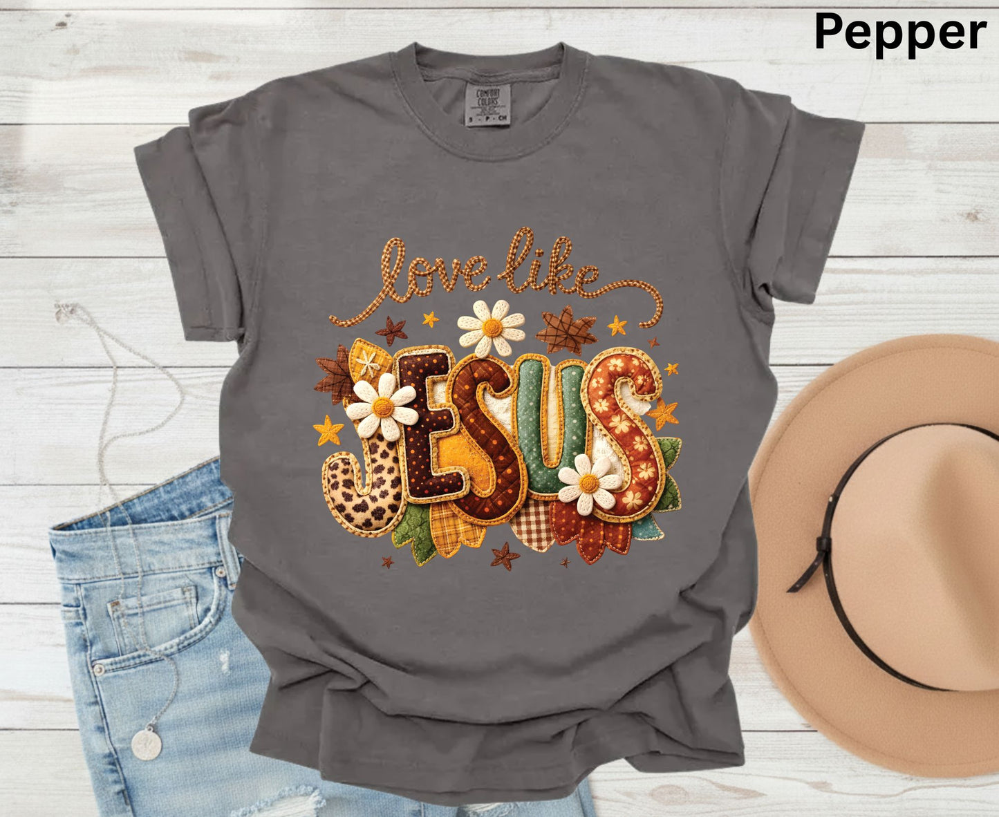 Love Like Jesus T Shirt Christian Fall Tee Religious Leopard Print Shirt Faith Gift For Her Adult Youth Toddler Baby Boho Autumn Apparel