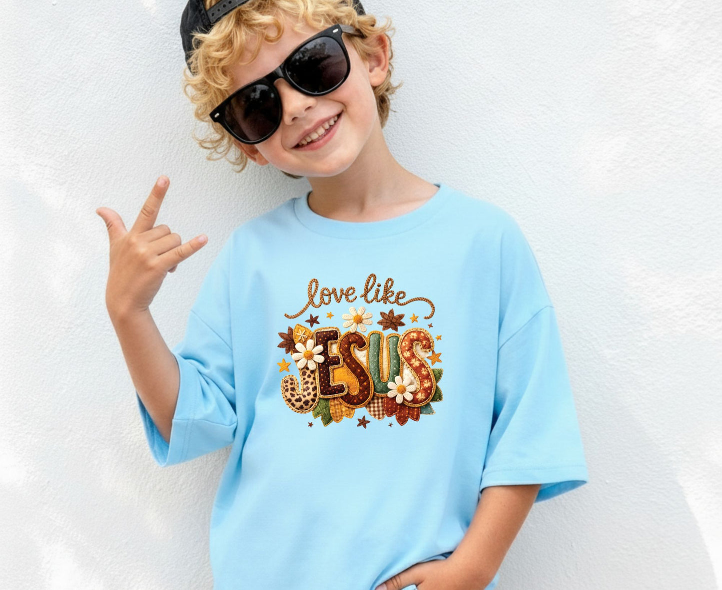Love Like Jesus T Shirt Christian Fall Tee Religious Leopard Print Shirt Faith Gift For Her Adult Youth Toddler Baby Boho Autumn Apparel