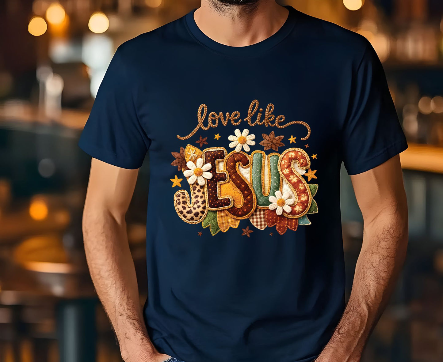 Love Like Jesus T Shirt Christian Fall Tee Religious Leopard Print Shirt Faith Gift For Her Adult Youth Toddler Baby Boho Autumn Apparel