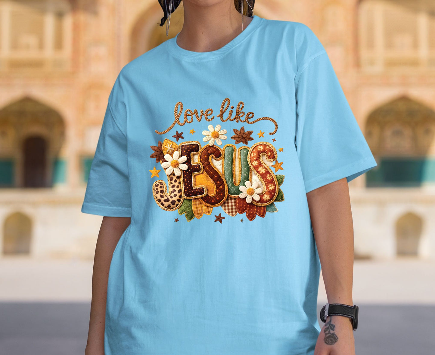 Love Like Jesus T Shirt Christian Fall Tee Religious Leopard Print Shirt Faith Gift For Her Adult Youth Toddler Baby Boho Autumn Apparel
