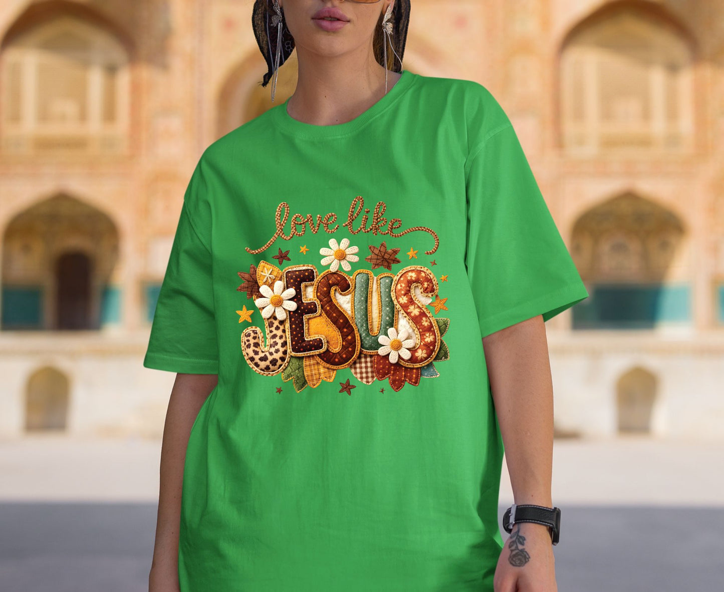 Love Like Jesus T Shirt Christian Fall Tee Religious Leopard Print Shirt Faith Gift For Her Adult Youth Toddler Baby Boho Autumn Apparel