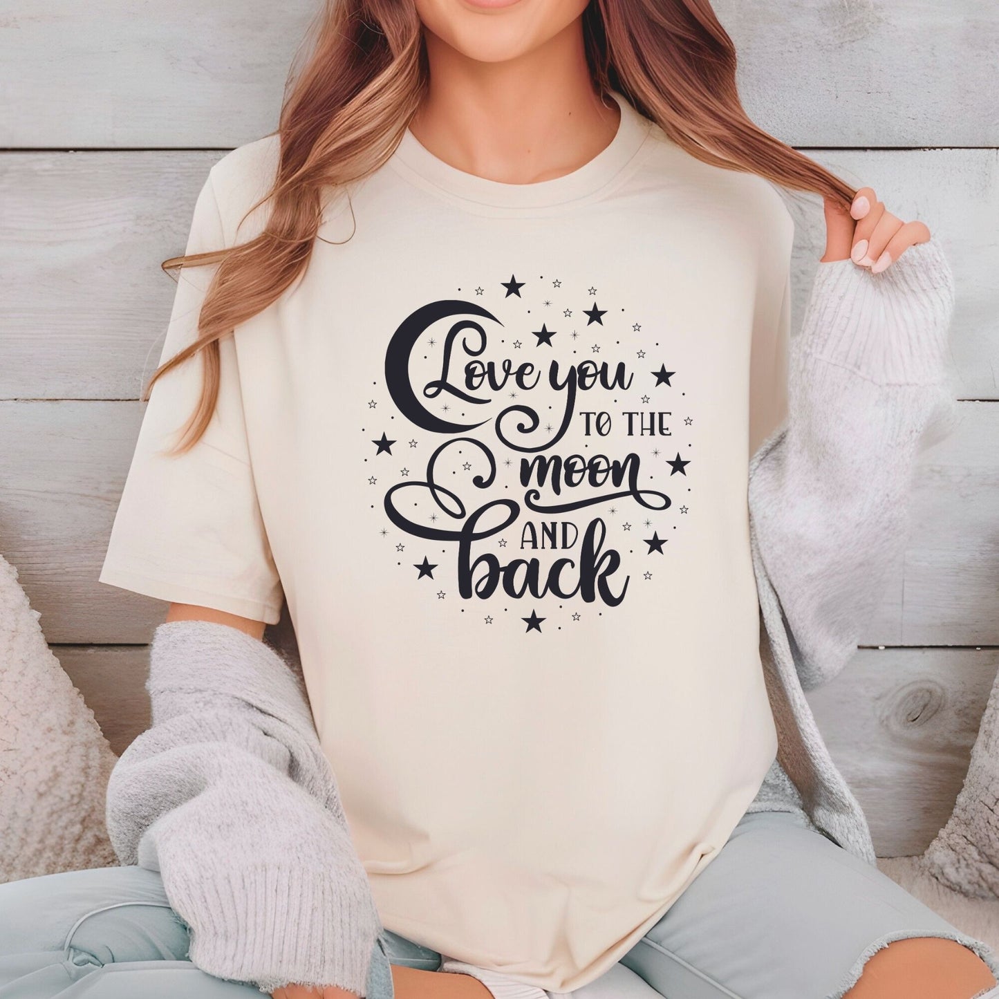 Love You To The Moon And Back DTF Transfer