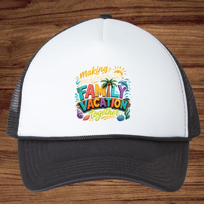 Making Memories Together Family Vacation Retro Beach DTF Transfer Ready to Press Summer Trip UV DTF Sticker Palm Tree & Dolphin Heat Transfer for Shirts