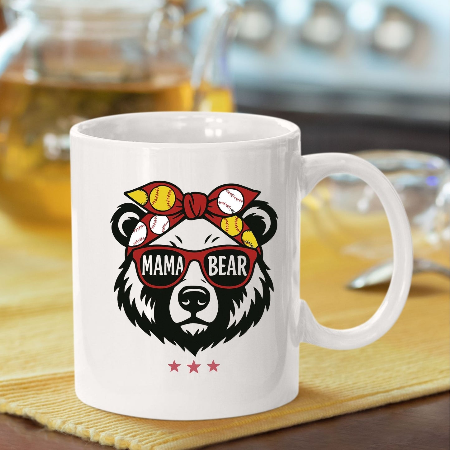 Mama Bear Baseball Mom DTF Transfer ready to Press