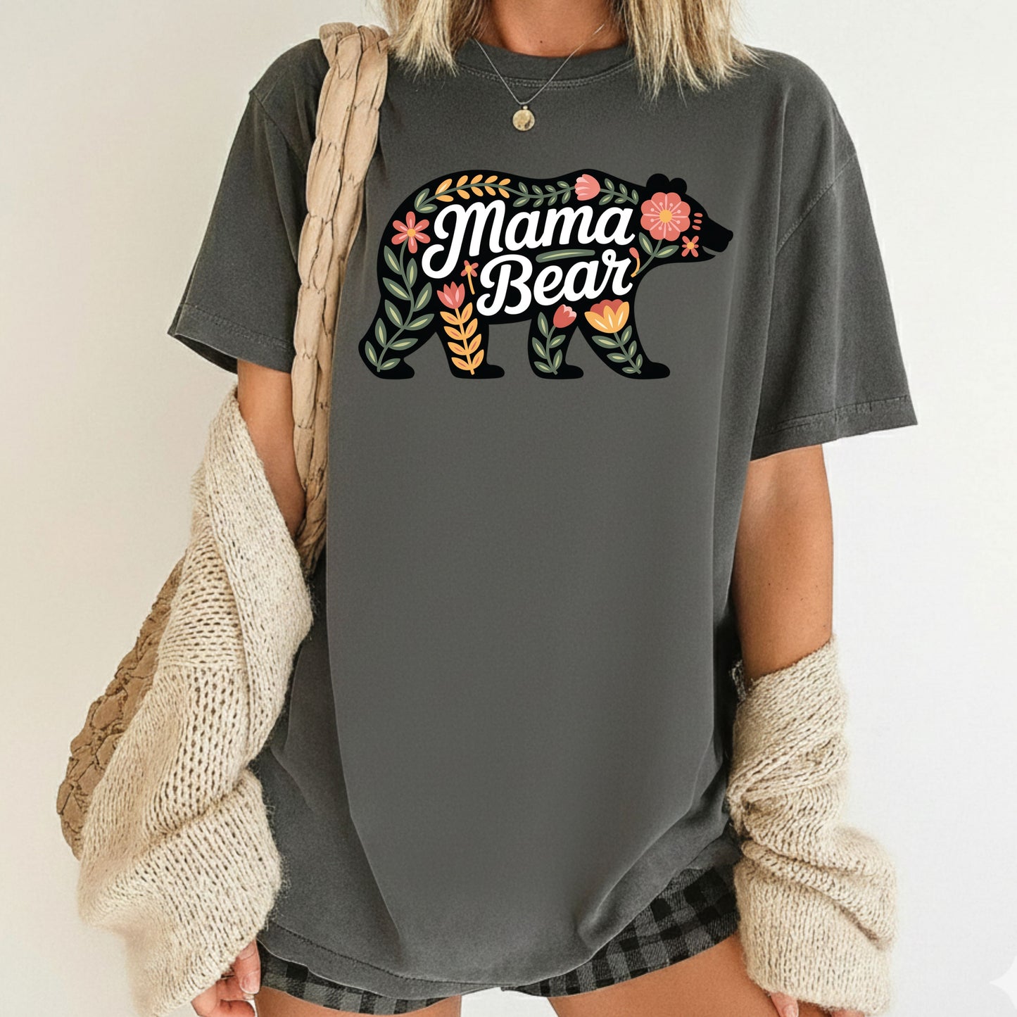 Mama Bear Comfort Colors T Shirt