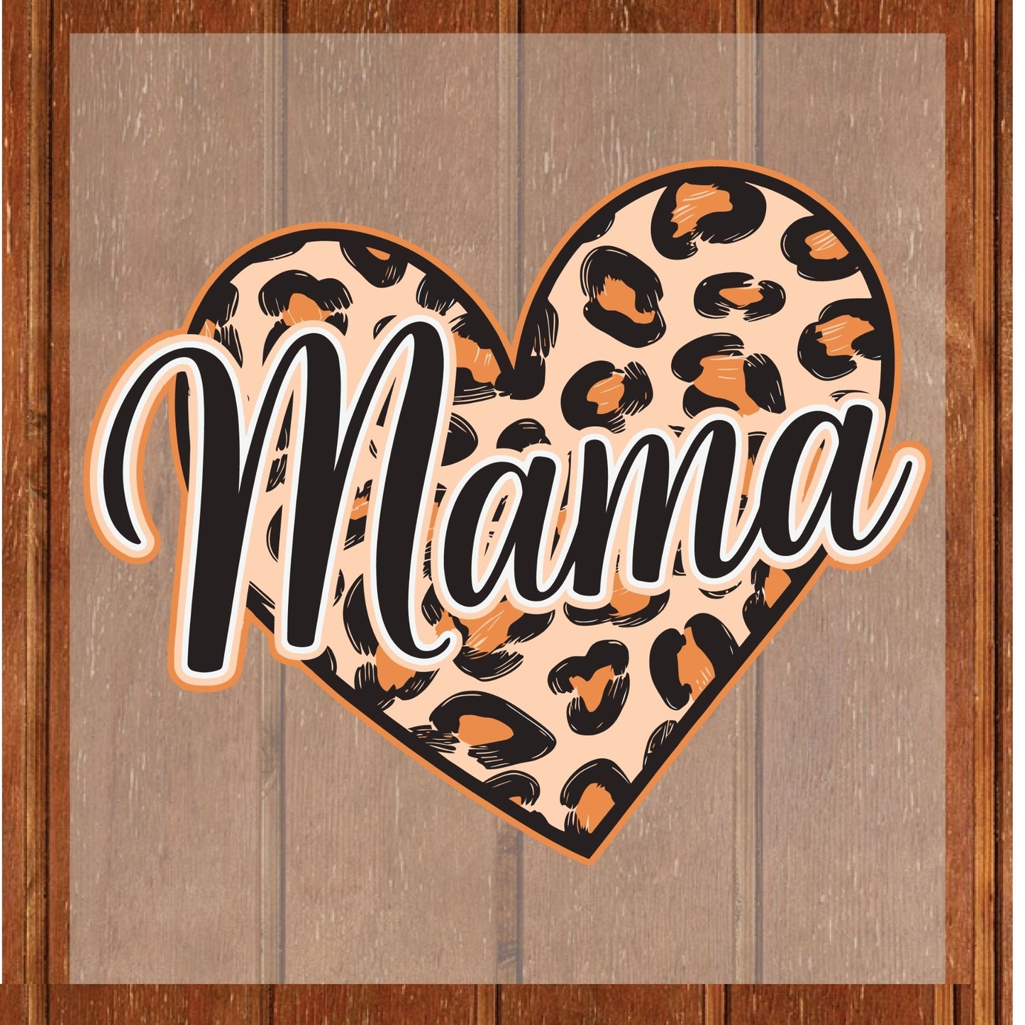 Mama Leopard DTF Transfer ready to Press Happy Mom Life Heat Transfer for Shirts Music Mama UV Sticker Prints