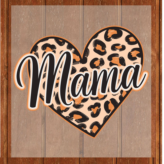 Mama Leopard DTF Transfer ready to Press Happy Mom Life Heat Transfer for Shirts Music Mama UV Sticker Prints