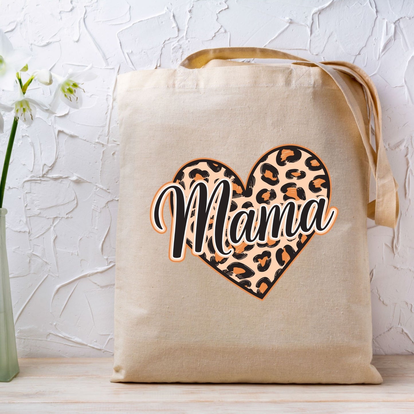 Mama Leopard DTF Transfer ready to Press