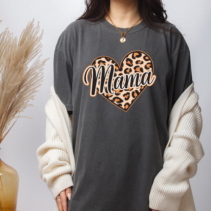 Mama Leopard DTF Transfer ready to Press