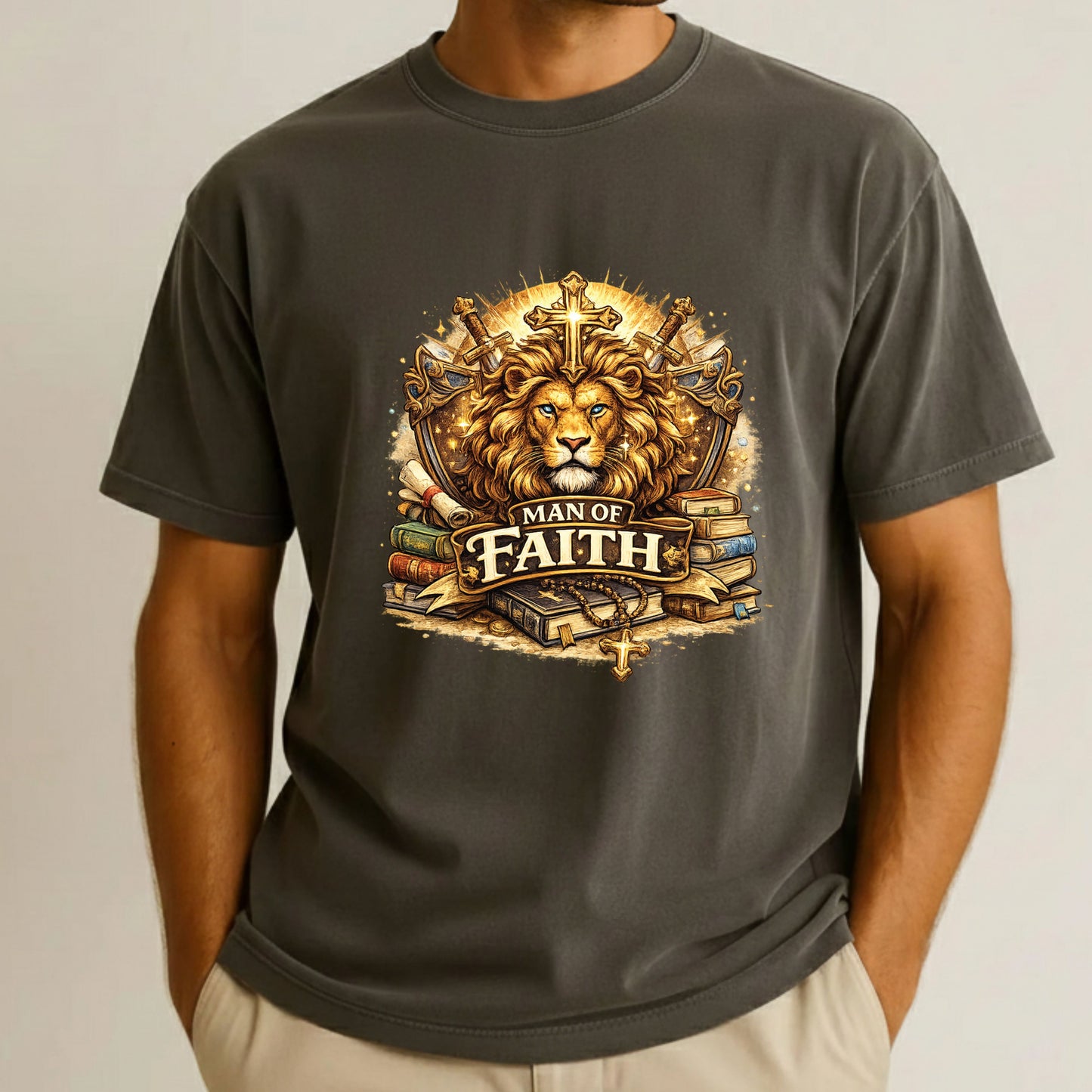 Man Of Faith Comfort Colors T Shirt