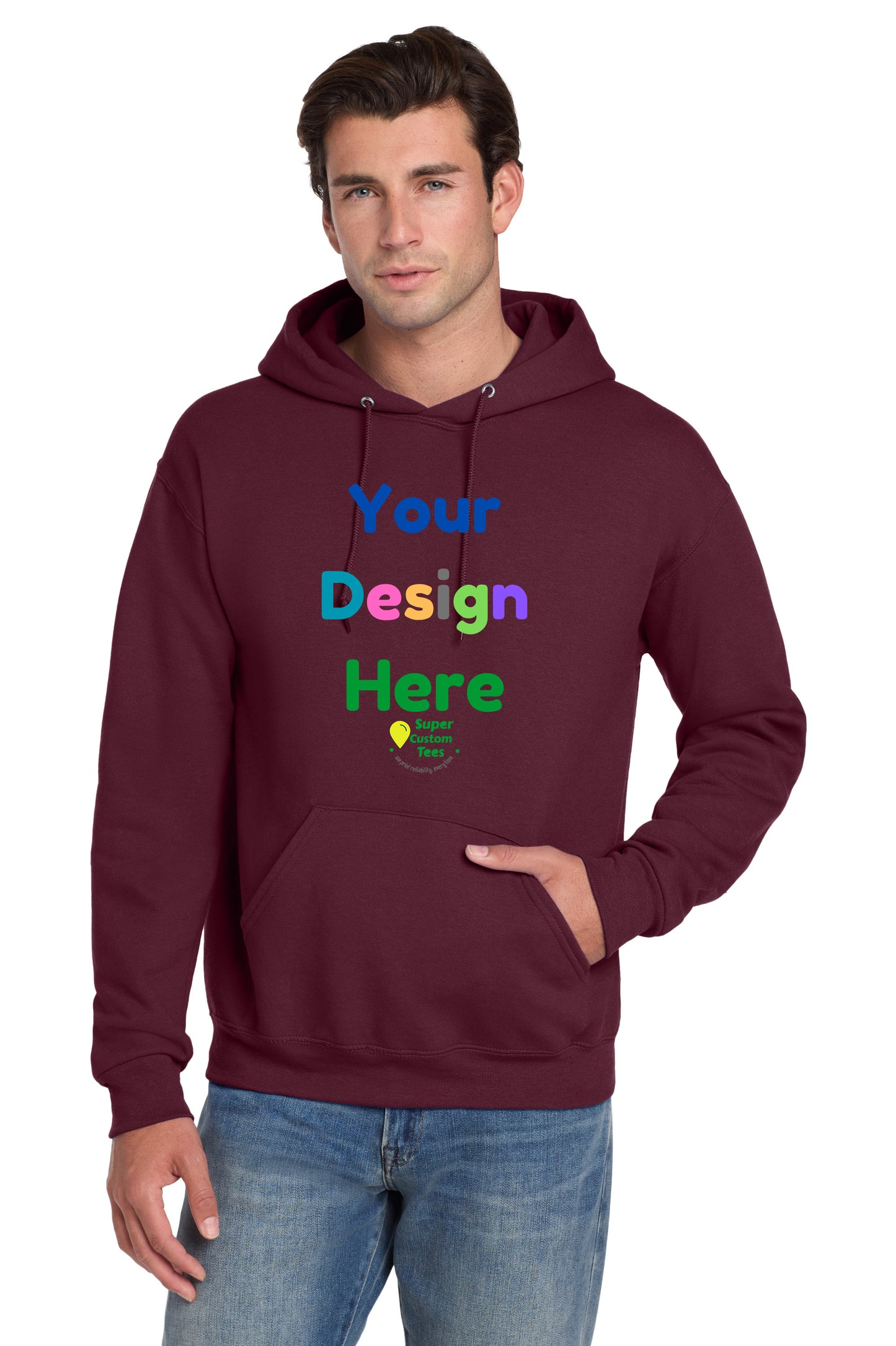 Jerzees 4997 - Unisex Super Sweats NuBlend Fleece Pullover Hoodies
