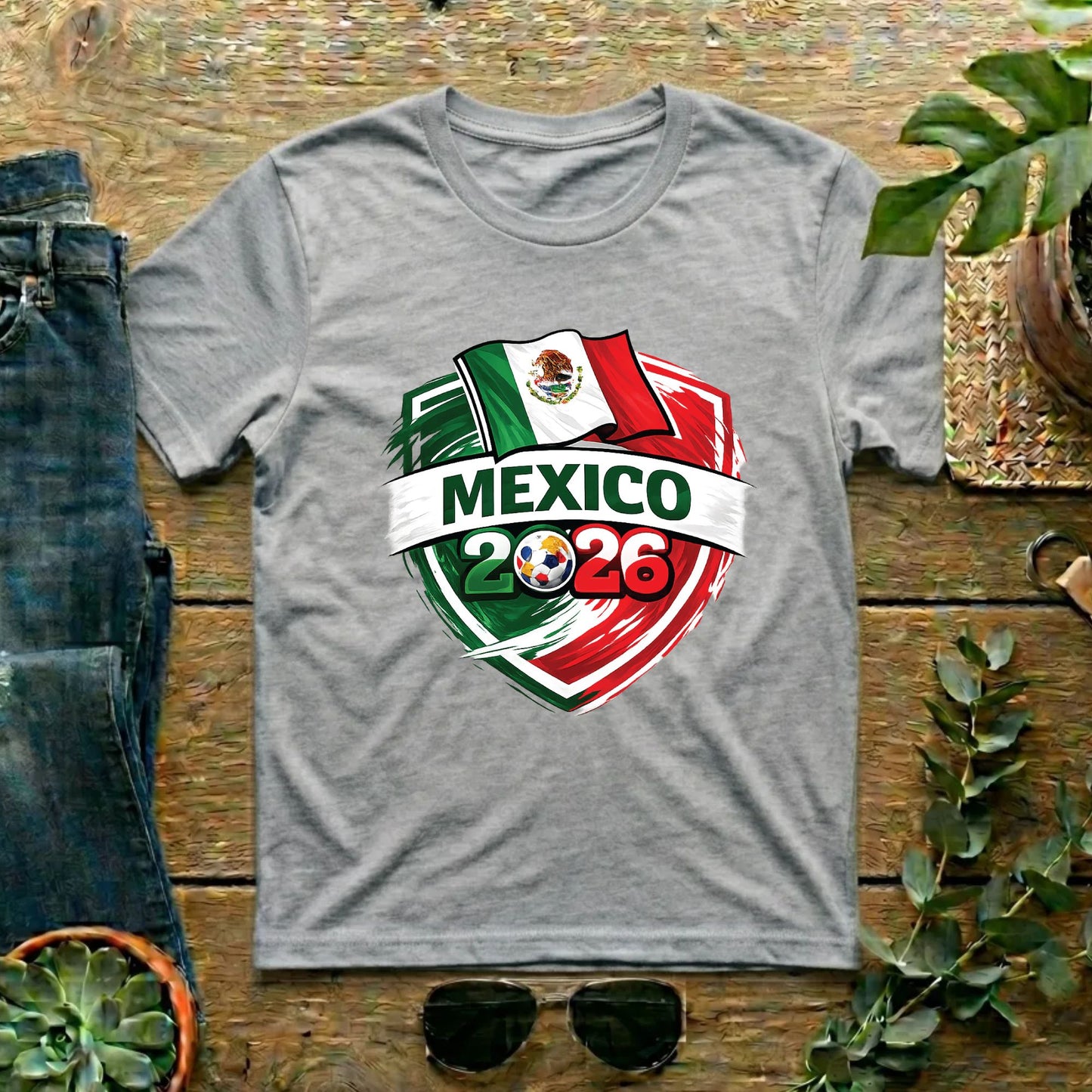 Mexico World Cup T Shirt Soccer Supporter Tees