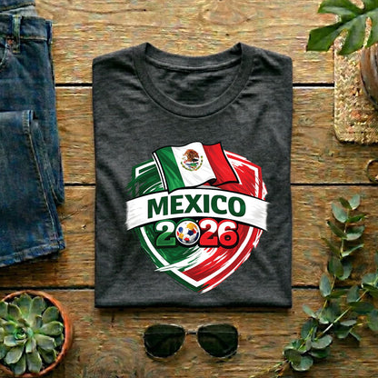Mexico World Cup T Shirt Soccer Supporter Tees