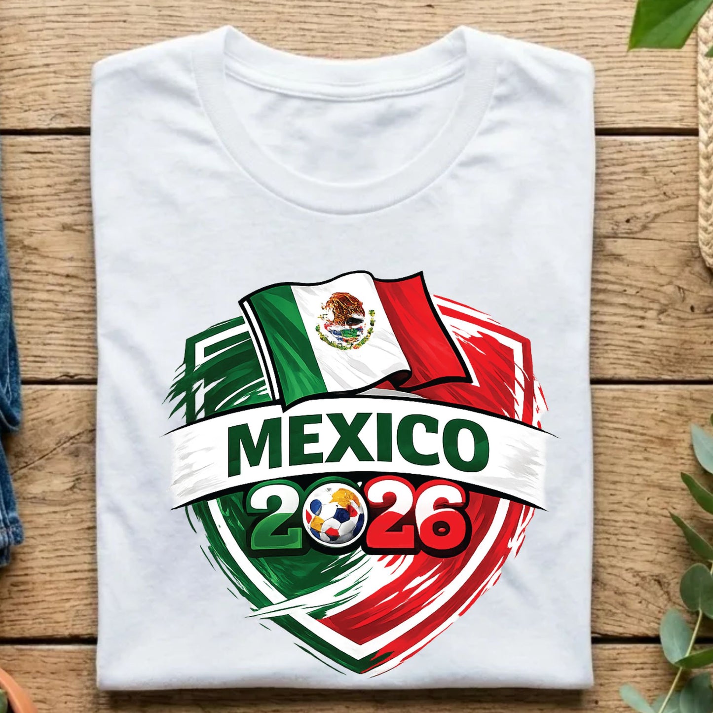 Mexico World Cup T Shirt Soccer Supporter Tees