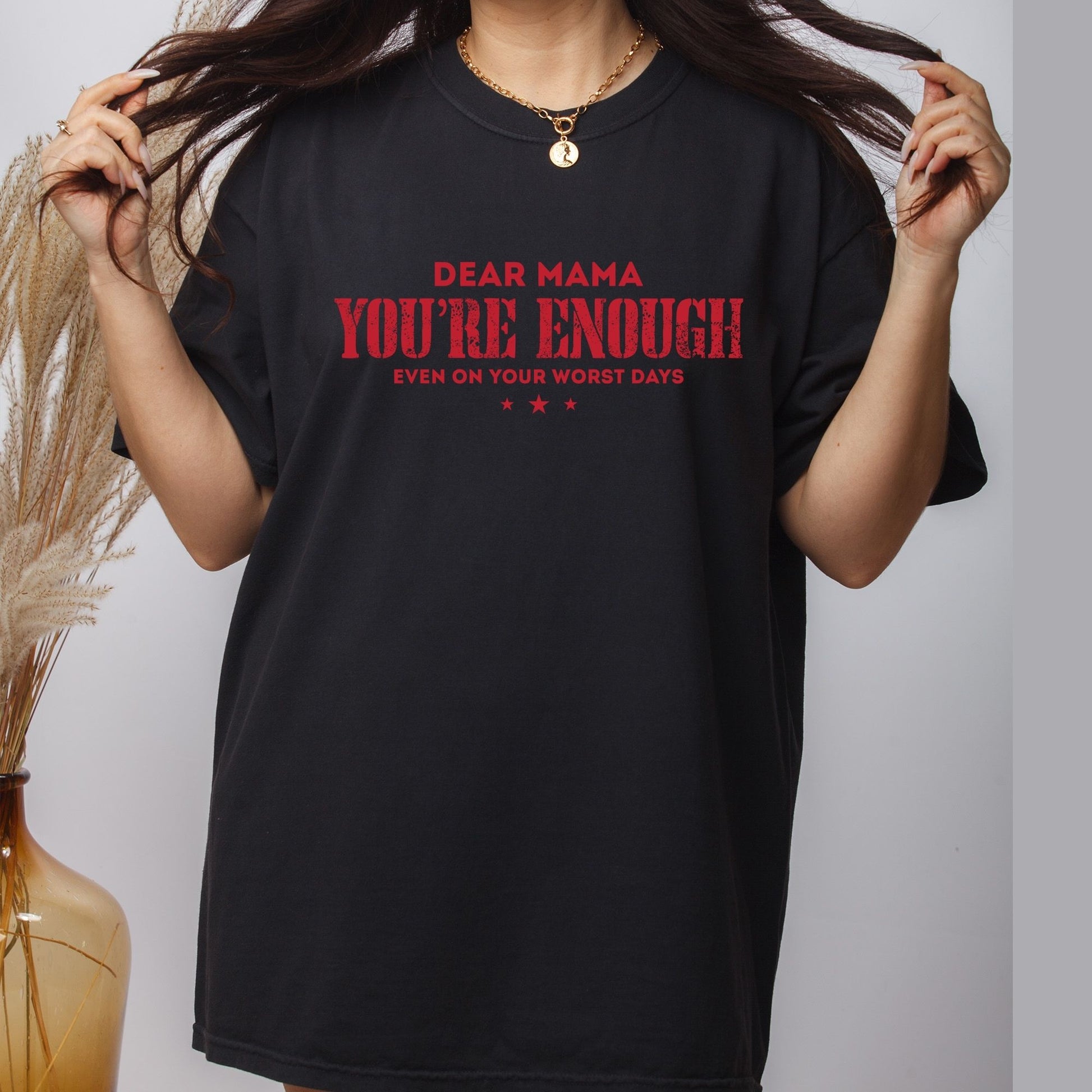 Mom DTF Transfer ready to Press Dear Mama You are Enough Mothers Day Heat Transfer for Shirts Mom UV Sticker Prints Mommy Iron on Transfer
