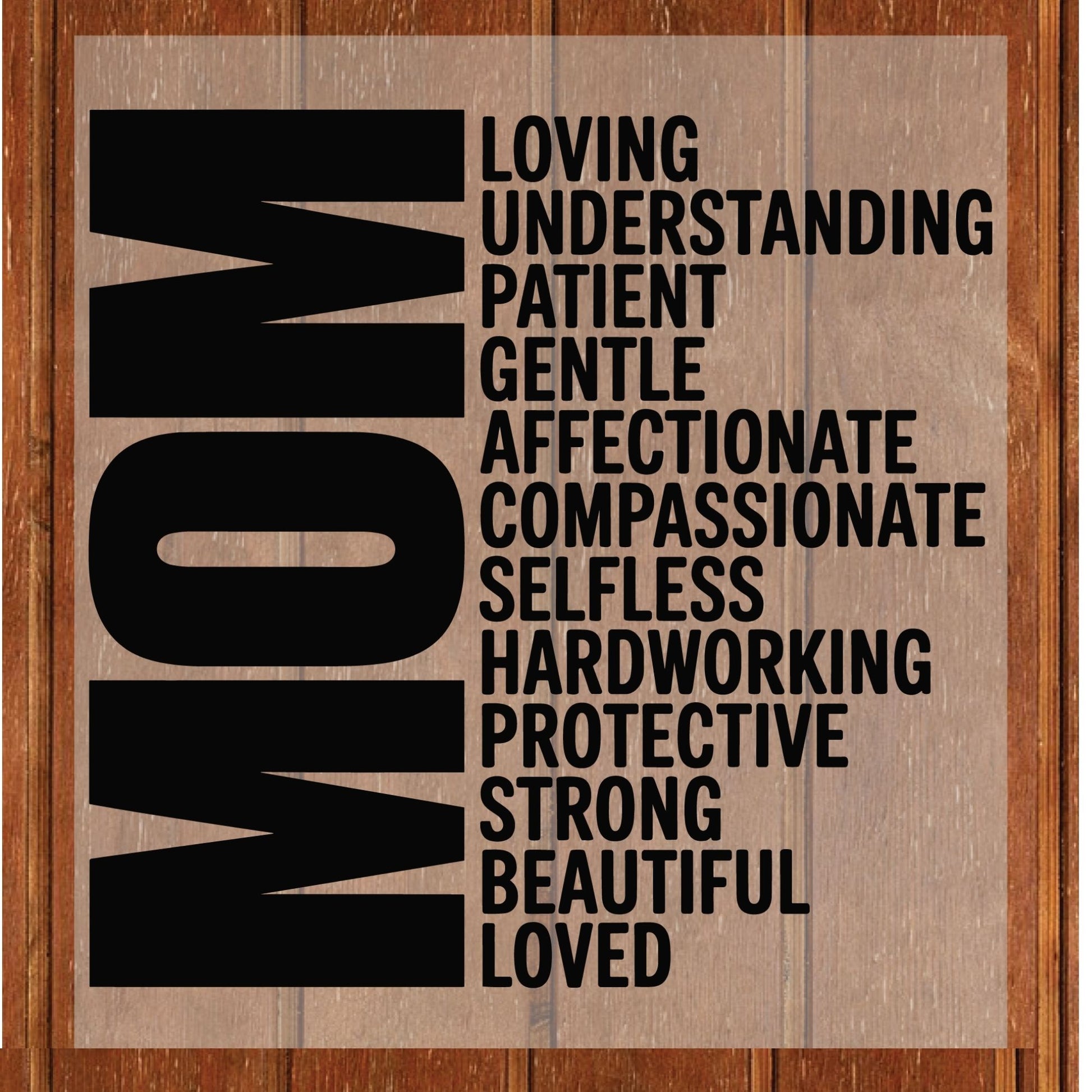 Mom DTF Transfer ready to Press Mother’s Day Heat Transfer for Shirts Loving Understanding UV Sticker Print Mama Iron On Transfer