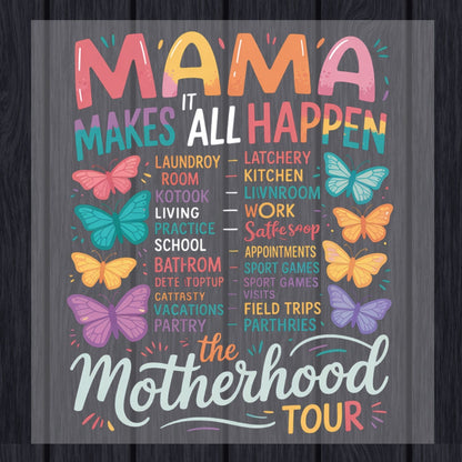Mom DTF Transfer ready to Press Mother’s Day Trendy Heat Transfer for Shirts Motherhood UV Sticker Print Mama Iron On Transfer