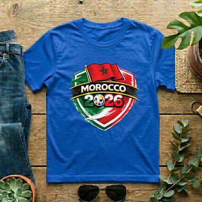 Morocco World Cup T Shirt Soccer Supporter Tees