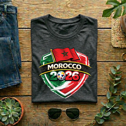 Morocco World Cup T Shirt Soccer Supporter Tees