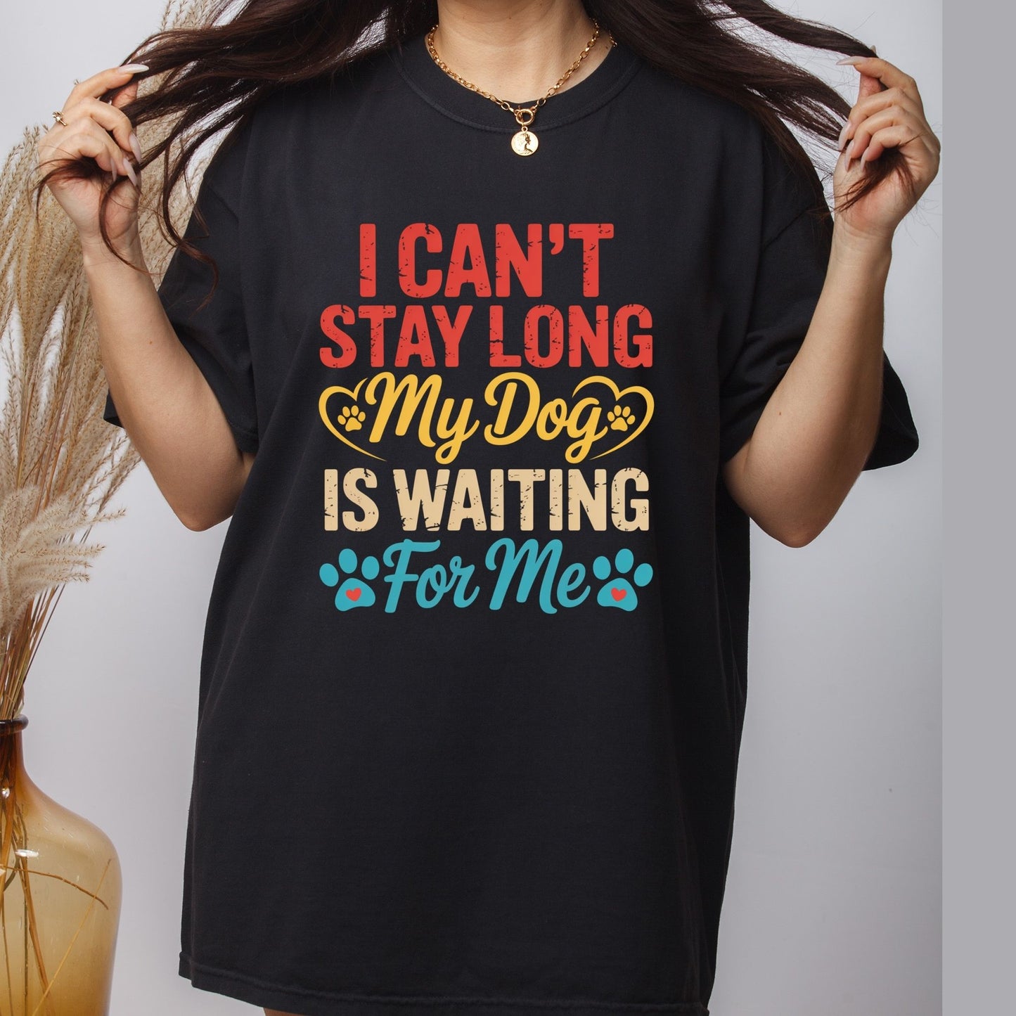 Mother's Day Dog Mom DTF Transfer ready to Press My Dog is Waiting Animal Heat Transfer for Shirts Pet Lover UV Sticker Prints