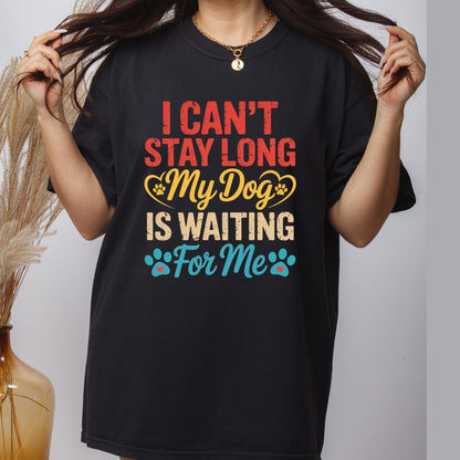 Mother's Day Dog Mom DTF Transfer ready to Press My Dog is Waiting Animal Heat Transfer for Shirts Pet Lover UV Sticker Prints