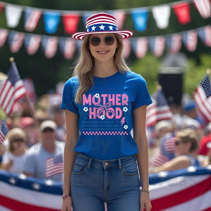 Motherhood Definition DTF Transfer Ready to Press Retro Floral Aesthetic Heat Transfer for Shirts Heart Flower Mother's Day UV Sticker Prints